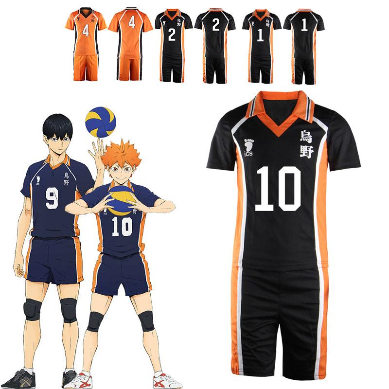 Haikyū!! Karasuno High Hinata Shoyo Number 1-12 Volleyball Sports Cosplay Costumes
