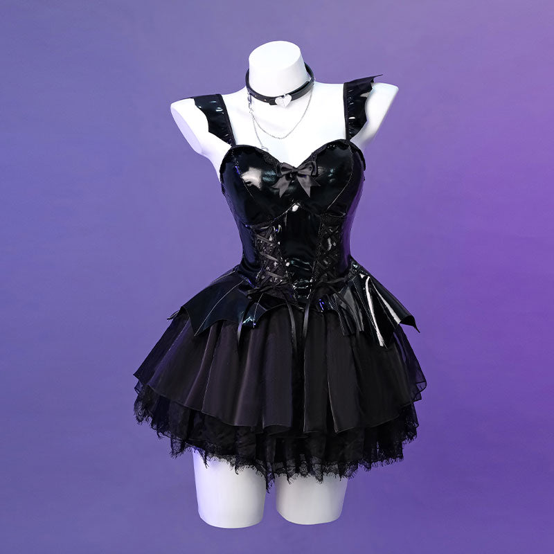 Halloween Sexy Dress Black Daemon Dress For Halloween Cosplay Costume