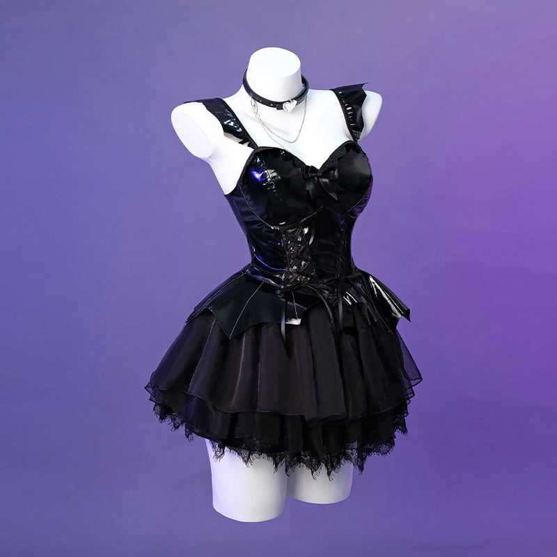Halloween Sexy Dress Black Daemon Dress For Halloween Cosplay Costume