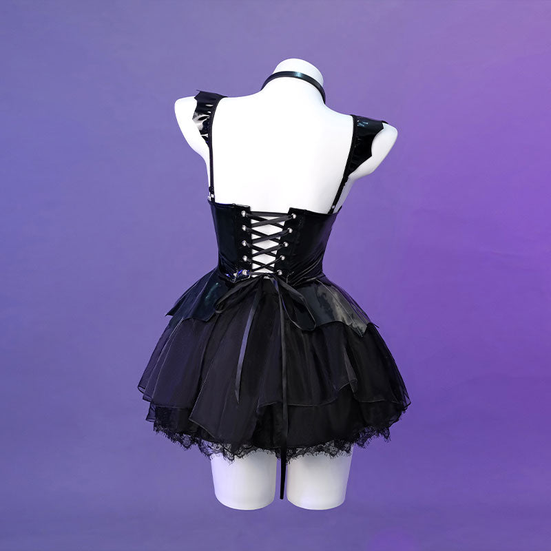 Halloween Sexy Dress Black Daemon Dress For Halloween Cosplay Costume