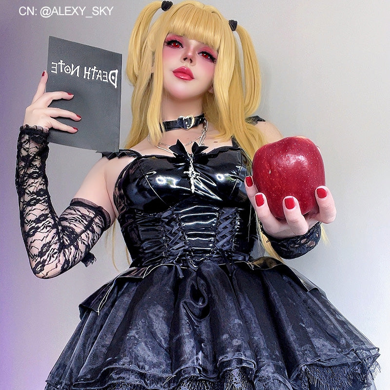 Halloween Black Daemon Dress Sexy Cosplay Costume