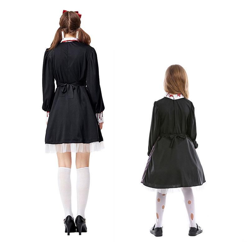 Halloween Children Horror Ceramic Doll Cosplay Costume