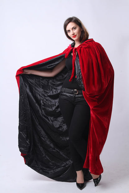 Halloween Costume Witch Cloak COS Witch Death Cloak Vampire Magic Cloak
