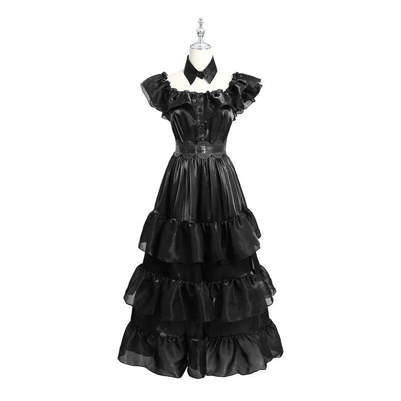 Halloween Dress Addams Family Wednesday  Cosplay Costume