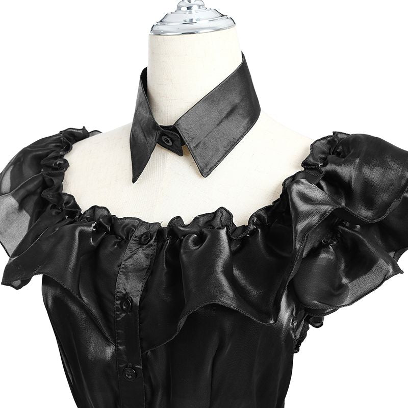 Halloween Dress Addams Family Wednesday  Cosplay Costume