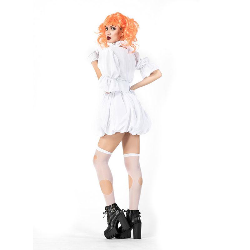 Halloween Ghost Doll Clown Dress Cosplay Costume