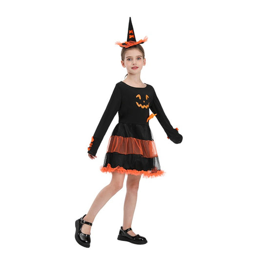 Halloween Pumpkin Dress Cosplay Costume