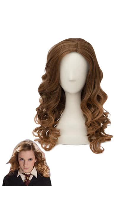 Harry Potter Hermione Jane Granger Brown Curly Cosplay Wigs