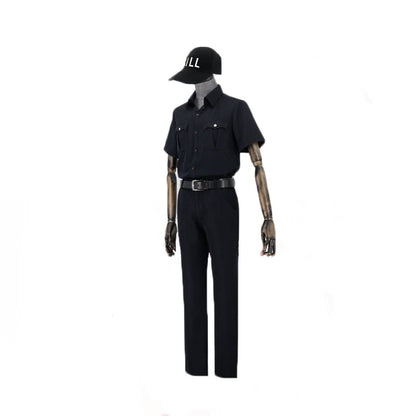 Hataraku Saibou Cells At Work Neutrophil Black Uniform Cosplay Costume
