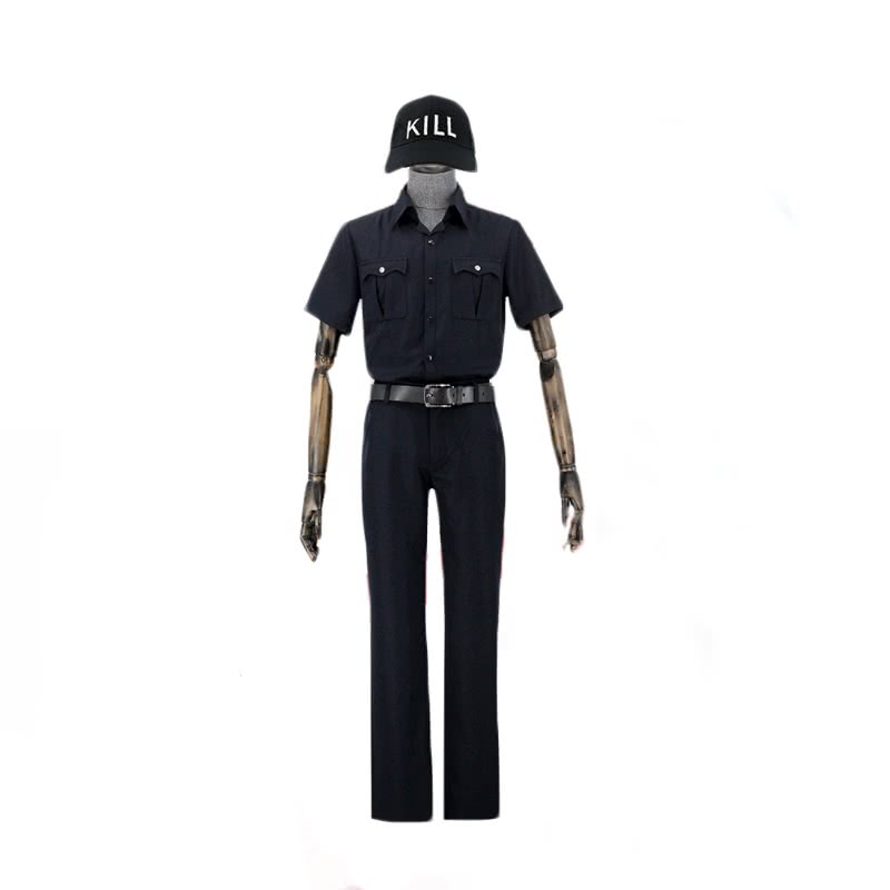 Hataraku Saibou Cells At Work Neutrophil Black Uniform Cosplay Costume