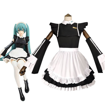 Hatsune Miku Sporty Maid Cosplay Costume