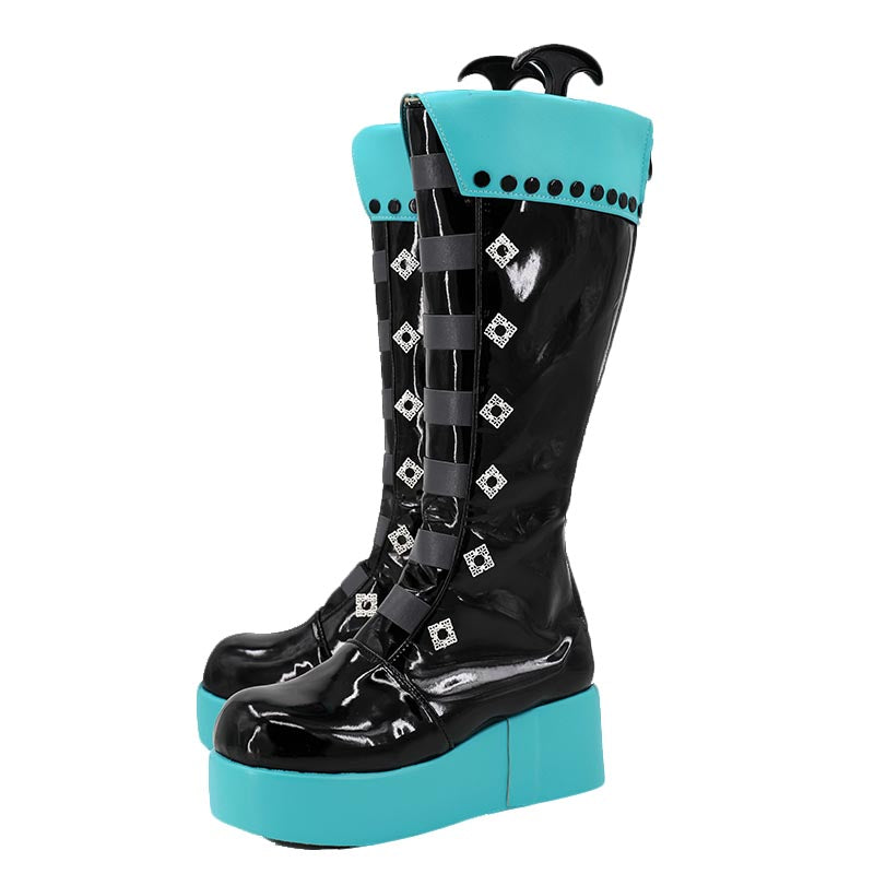 Hatsune Miku × Rascal the Raccoon Devil Halloween Cosplay Shoes