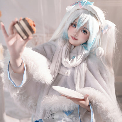 Hatsune Miku Snow Miku 2024 x Mitsukoshi Collaboration Cosplay Costume