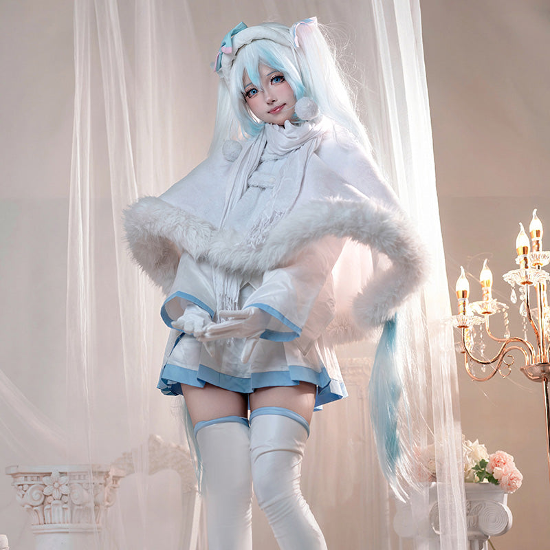 Hatsune Miku Snow Miku 2024 x Mitsukoshi Collaboration Cosplay Costume