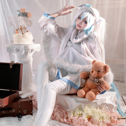 Hatsune Miku Snow Miku 2024 x Mitsukoshi Collaboration Cosplay Costume