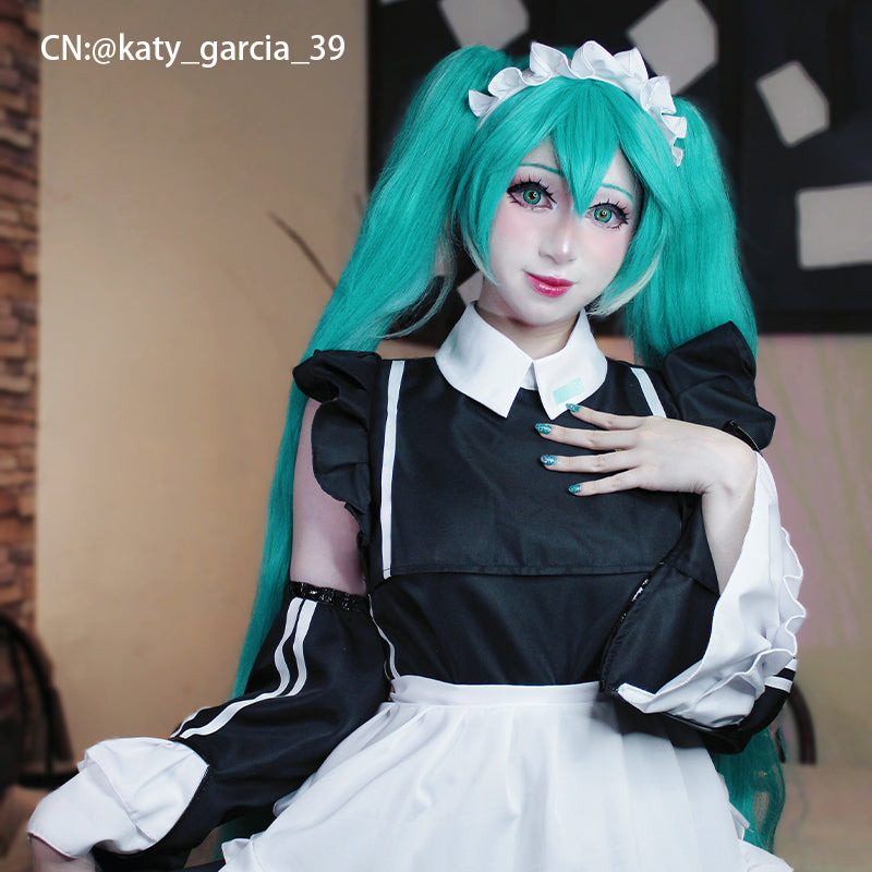 Hatsune Miku Sporty Maid Cosplay Costume