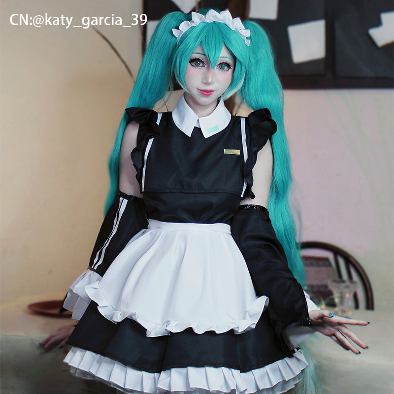 Hatsune Miku Sporty Maid Cosplay Costume
