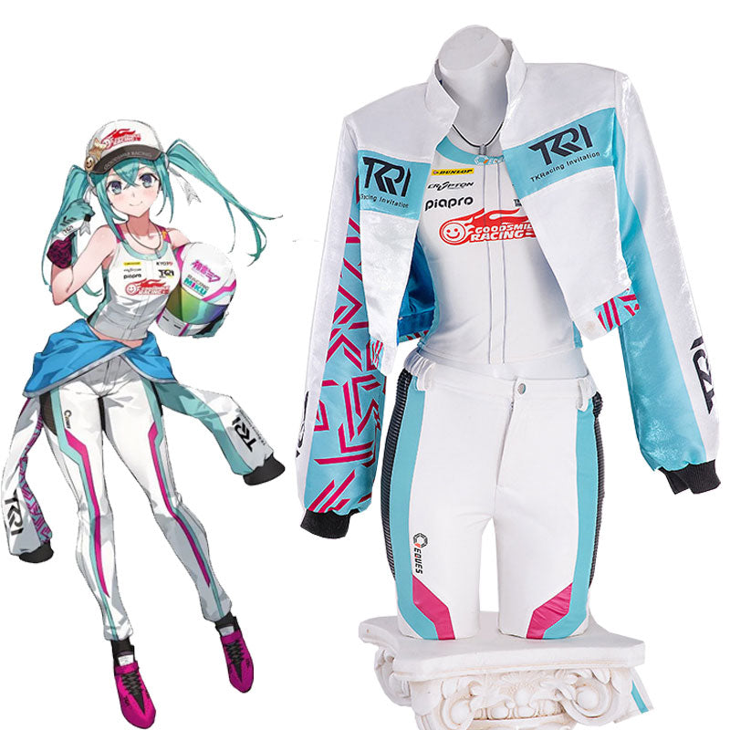 Hatsune Miku Vocaloid Kyojo Cup 2024 Racing Miku Cosplay Costume