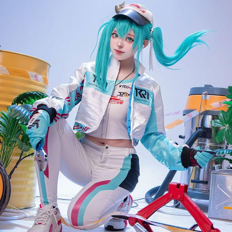 Hatsune Miku Vocaloid Kyojo Cup 2024 Racing Miku Cosplay Costume