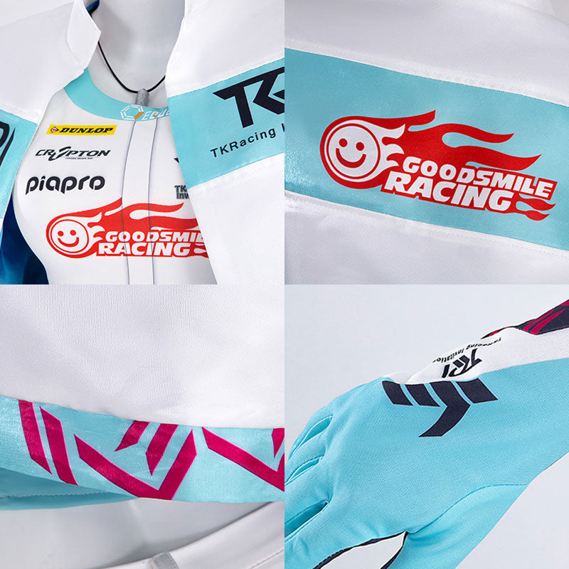 Hatsune Miku Vocaloid Kyojo Cup 2024 Racing Miku Cosplay Costume
