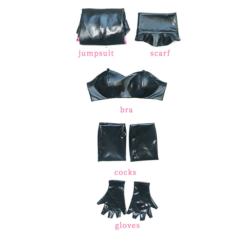 Hazbin Hotel Angel Dust Black Outfit Cosplay Costume