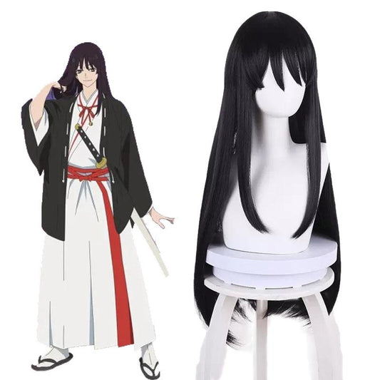 Hell's Paradise: Jigokuraku Yamada Asaemon Tōma Black Purple Cosplay Wigs