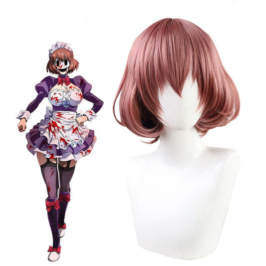 High-Rise Invasion Maid-fuku Kamen Pink Cosplay Wigs