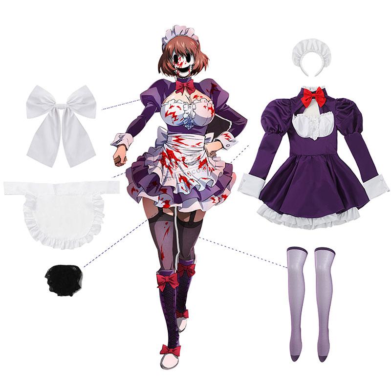 High Rise Invasion Maid fuku Kamen Cosplay Costume