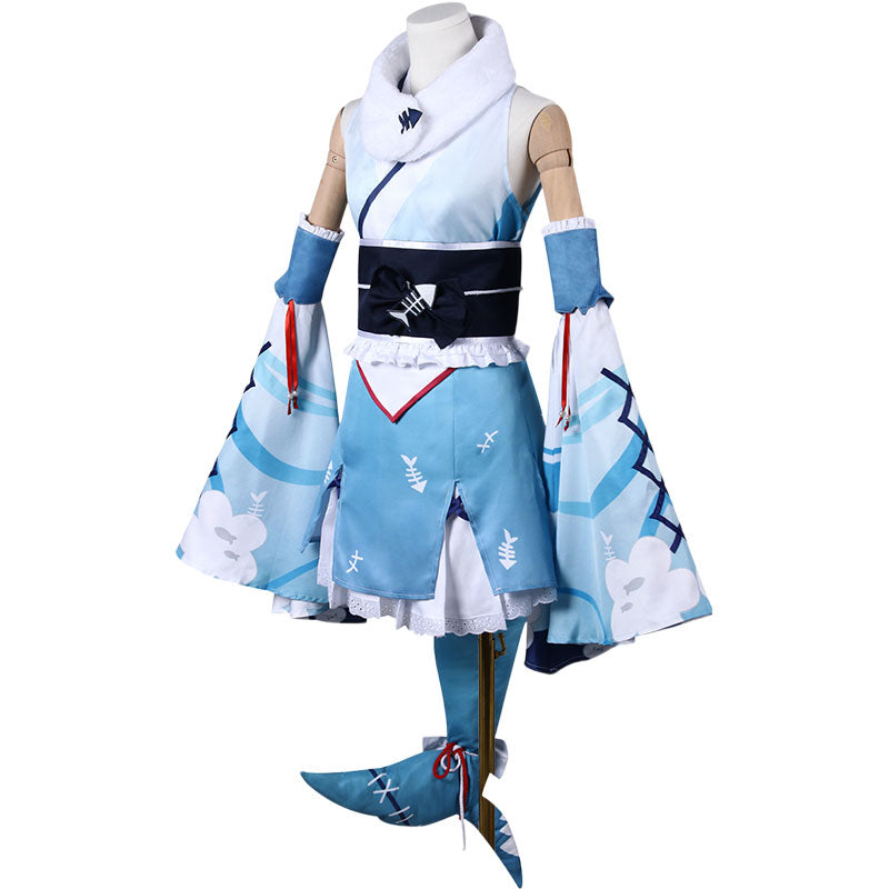 Hololive Vtuber Gawr Gura New Year Cosplay Costume