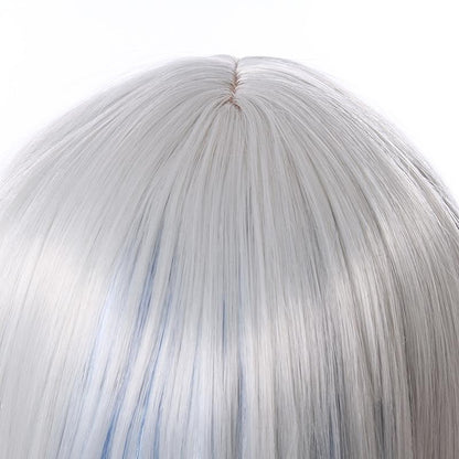 Hololive English Vtuber Gawr Gura Blue Mixed White Long Cosplay Wigs