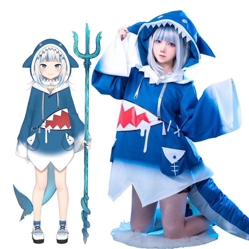 Hololive English Vtuber Gawr Gura Cosplay Costume