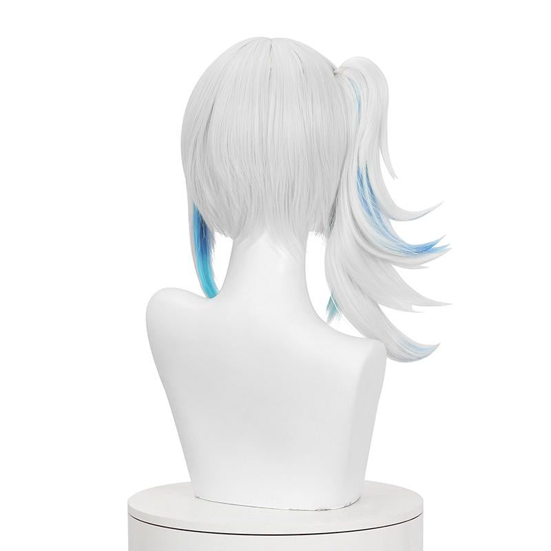 Hololive Gawr Gura CatShark Mixed Color Ponytail Cosplay Wigs