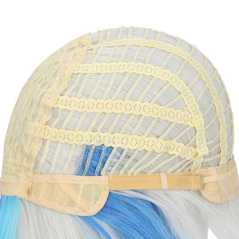 Hololive Gawr Gura CatShark Mixed Color Ponytail Cosplay Wigs