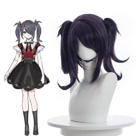 Hololive NEEDY GIRL OVERDOSE Ame-chan Black Cosplay Wigs