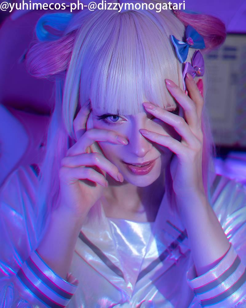 NEEDY GIRL OVERDOSE KAngel Long Pink Mixed Blue Cosplay Wigs