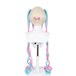 Hololive NEEDY GIRL OVERDOSE KAngel Long Pink Mixed Blue Cosplay Wigs