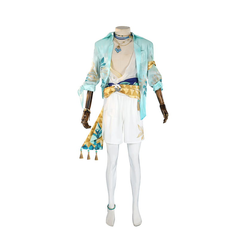 Rolecosplay Honkai Star Rail Aventurine Summer Cosplay Costume - full outfit front view