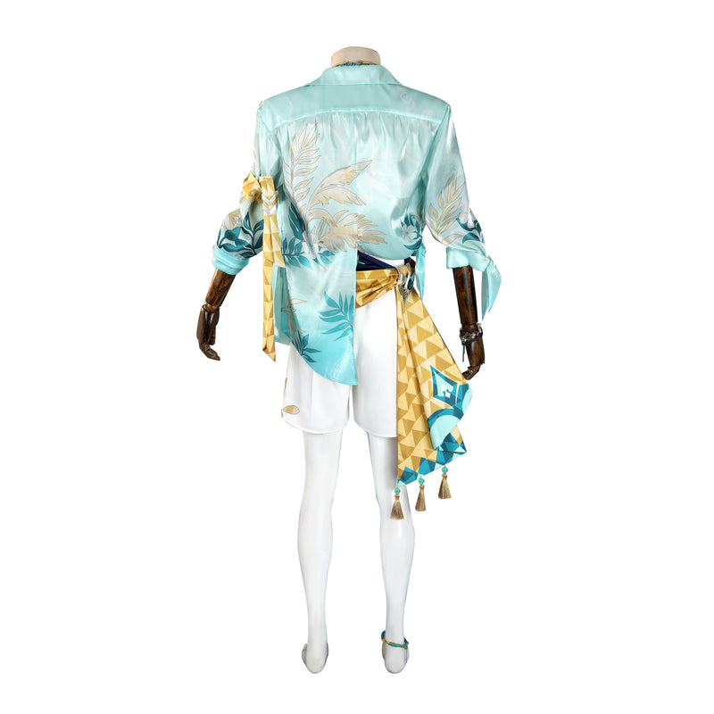 Rolecosplay Honkai Star Rail Aventurine Summer Cosplay Costume - full outfit back view