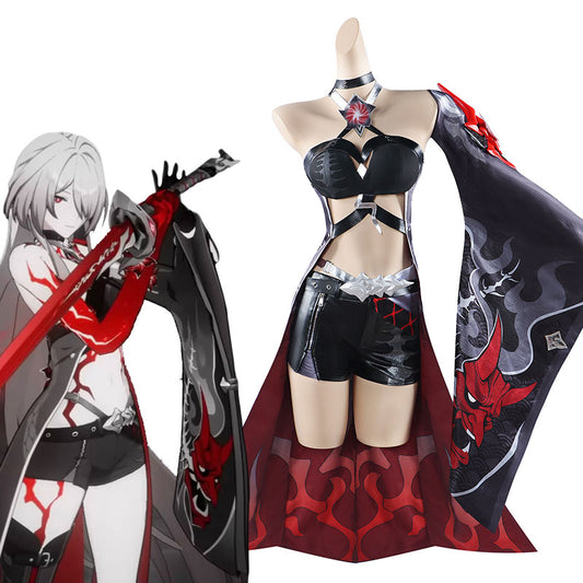 Honkai Star Rail Acheron Red Cosplay Costume