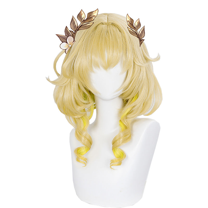 Honkai Star Rail Aglaea Blonde Cosplay Wig