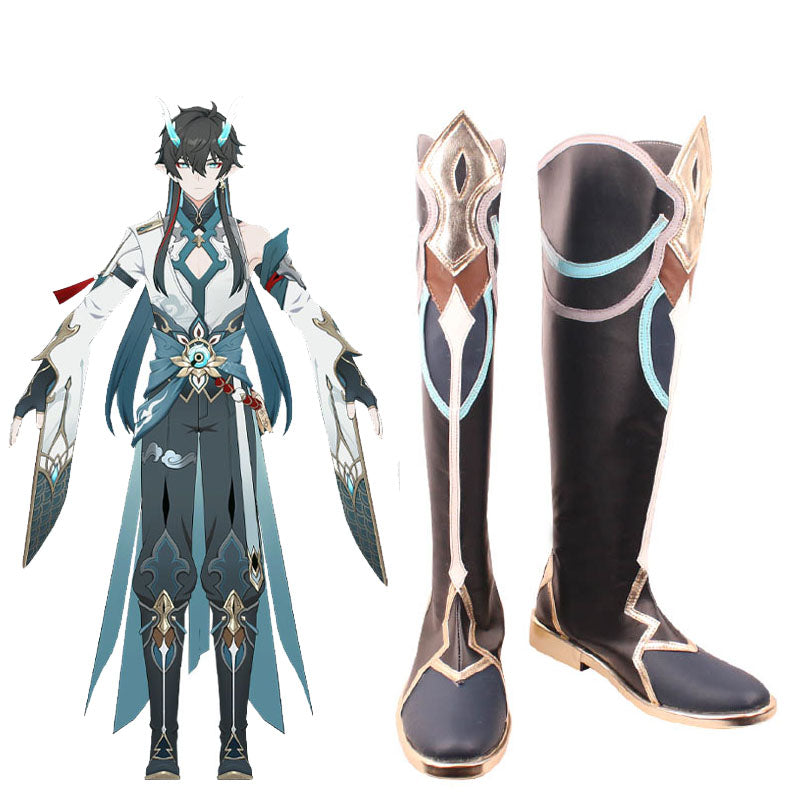 Honkai Star Rail Dragon Dan Heng Lunae Cosplay Shoes