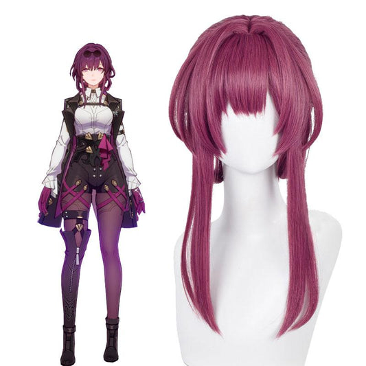 Honkai Star Rail Kafka Wine Red Cosplay Wigs