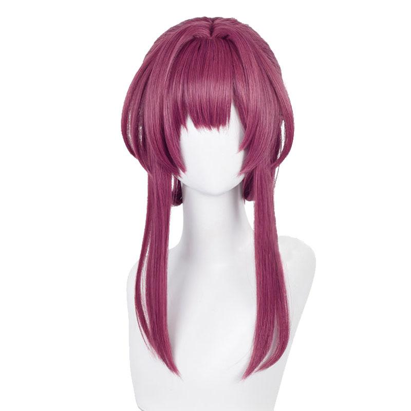 Honkai Star Rail Kafka Wine Red Cosplay Wigs