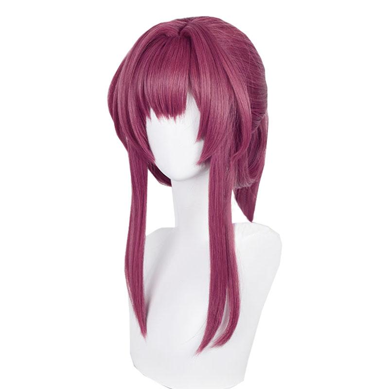 Honkai Star Rail Kafka Wine Red Cosplay Wigs