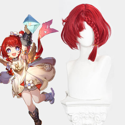 Honkai Star Rail Tribble Red Cosplay Wig