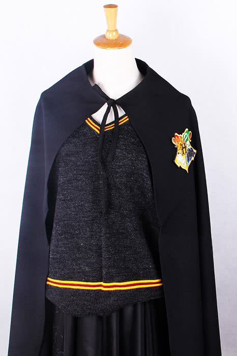 Harry Potter Cedric Cloak Magic Robe Black Cosplay Costume