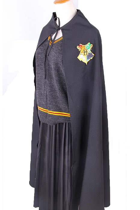 Harry Potter Cedric Cloak Magic Robe Black Cosplay Costume