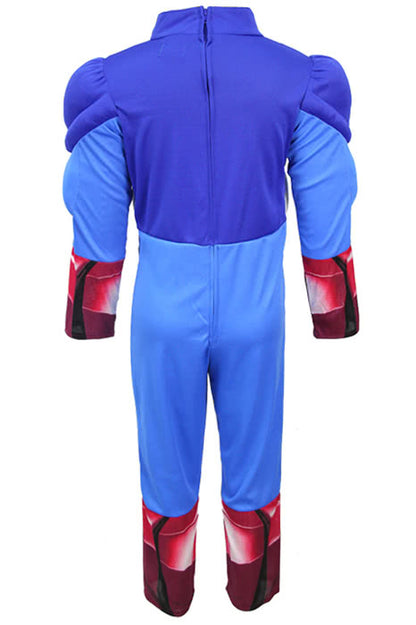 Halloween Boys Long Sleeve Comic Marvel Muscle Captain America Cosplay Costume