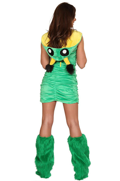Women sexy furry animal Christmas collection animal role play suits frog green bar party cosplay costumes