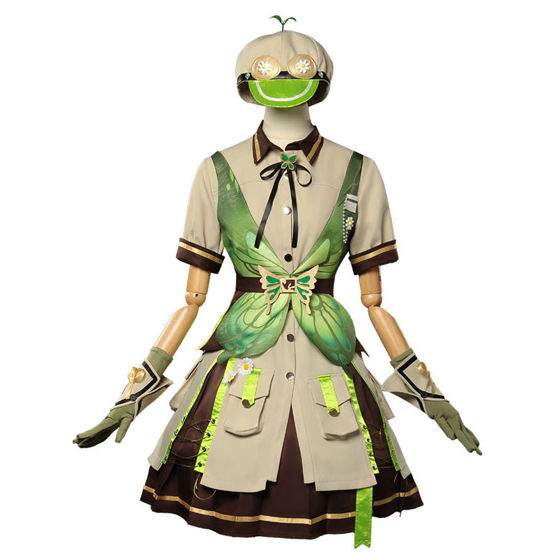 Infinity Nikki Emerald Fluttering Cosplay Costume